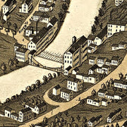 Birds eye view of Claremont, New Hampshire by A. Ruger, 1877