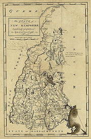 The State of New Hampshire compiled chiefly from actual surveys by Samuel Lewis, 1794