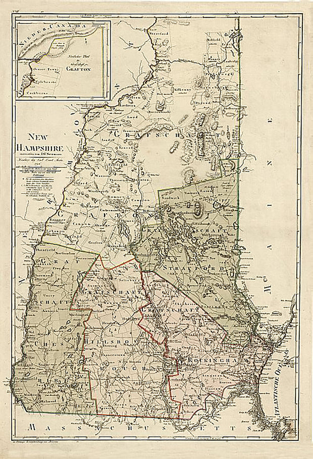 New Hampshire entworfen von D. F. Sotzmann, 1796