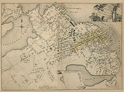 Map of the compact part of the town of Portsmouth in the state of New Hampshire by J.G. Hales, 1813