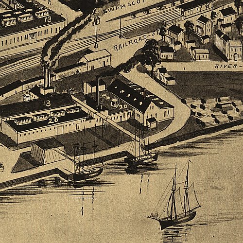 South New Market, New Hampshire by Norris &amp; Wellge, 1884