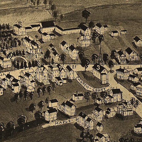 South New Market, New Hampshire by Norris &amp; Wellge, 1884