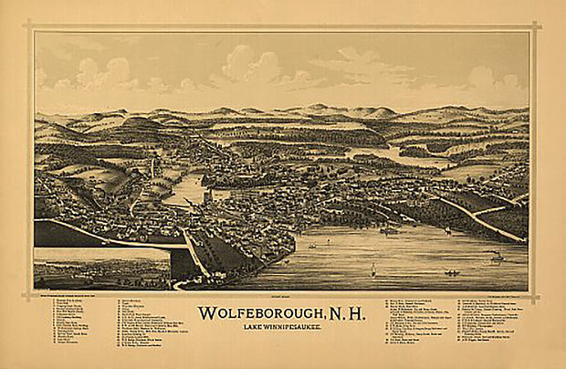 Wolfeborough, New Hampshire, Lake Winnipesaukee by Geo. E. Norris, 1889