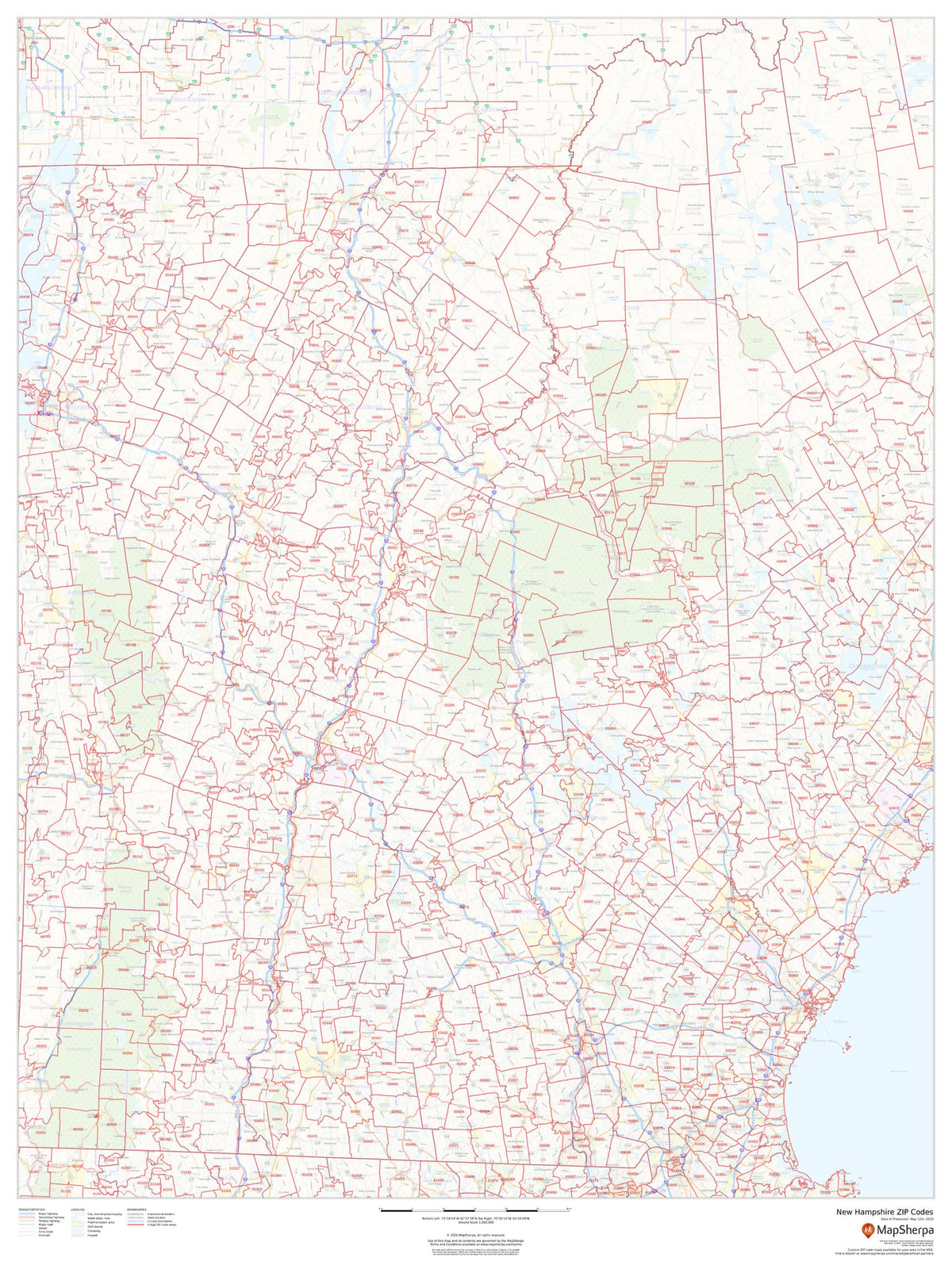 New Mexico Zip Code Map – American Map Store
