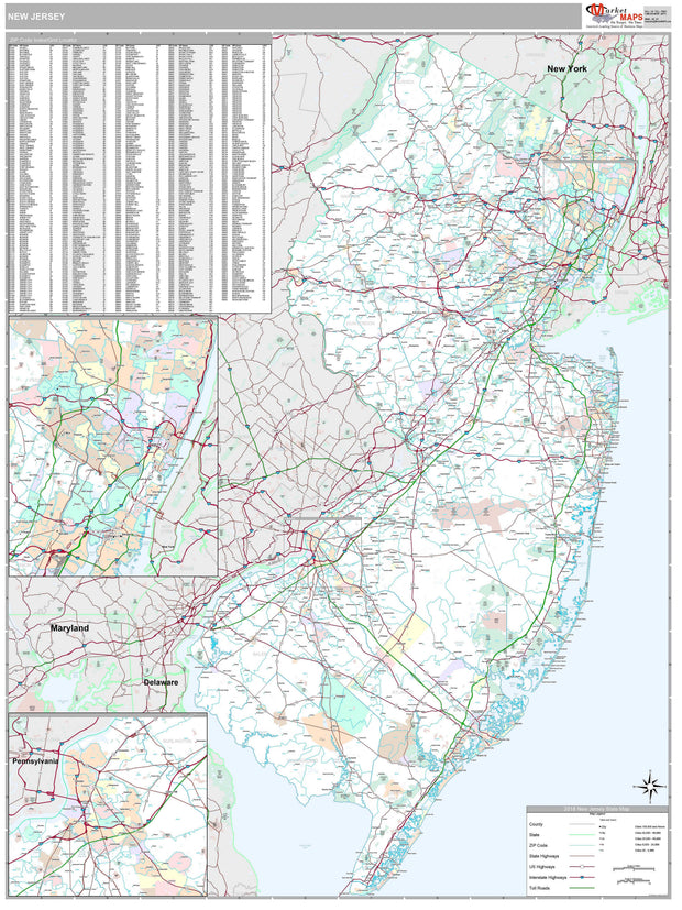 New Jersey County Map Zip Code Camden County Municipalities Map NJ