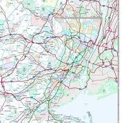 Premium Style Wall Map of New Jersey by Market Maps