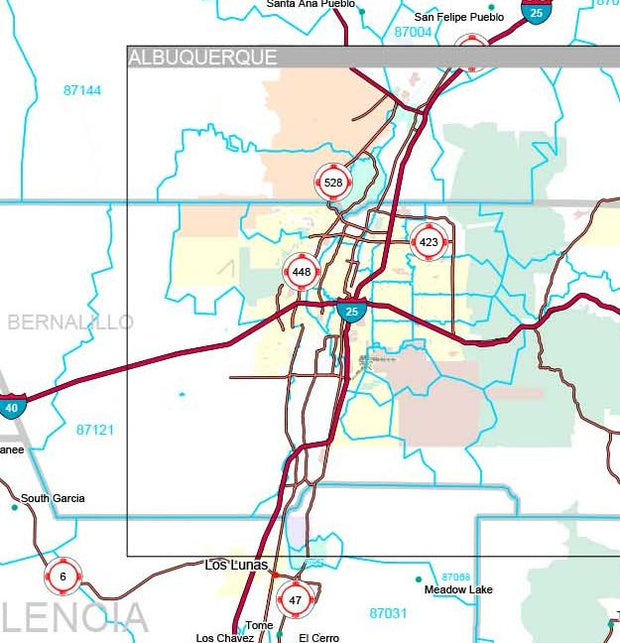 Premium Style Wall Map of New Mexico by Market Maps