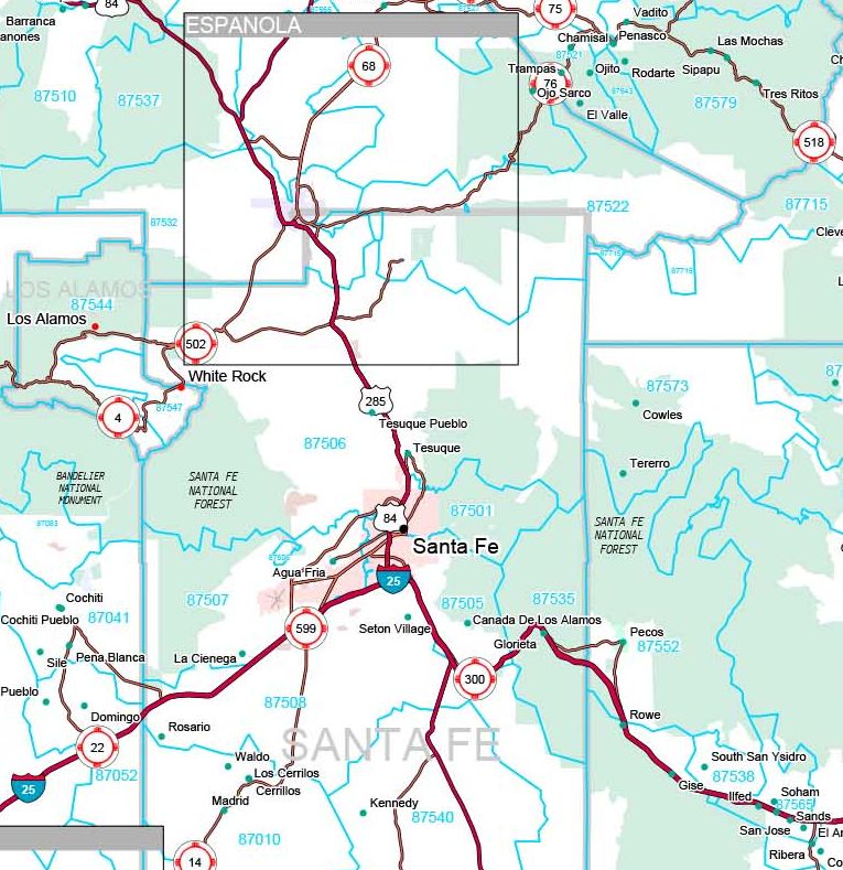 Premium Style Wall Map of New Mexico
