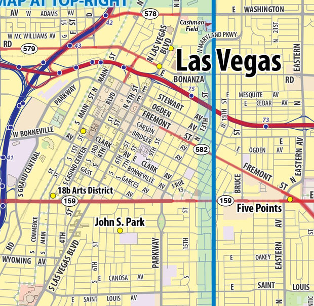 Las Vegas Metro Area Wall Map – American Map Store