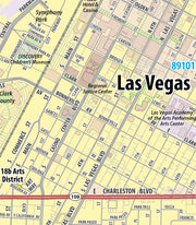 Las Vegas Metro Area Wall Map