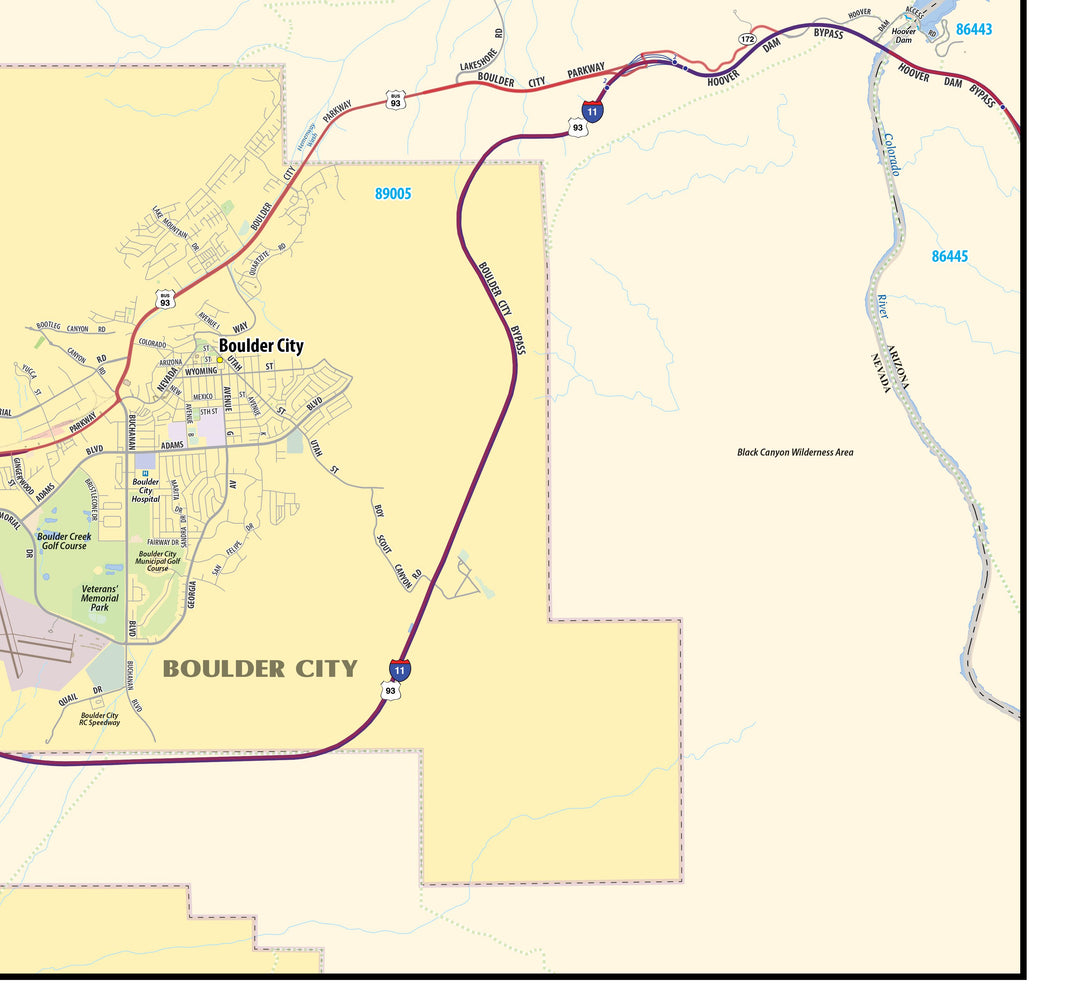 Las Vegas Metro Area Wall Map – American Map Store