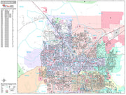 Premium Style Wall Map of Las Vegas, NV. by Market Maps