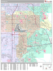 Premium Style Wall Map of Paradise, NV. by Market Maps