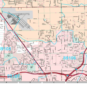 Premium Style Wall Map of North Las Vegas, NV. by Market Maps