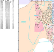 Premium Style Wall Map of North Spring Valley, NV. by Market Maps