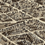 Aero view of Freeport, Long Island, New York, 1909