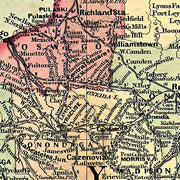 New York and part of Ontario by Asher & Adams, 1871