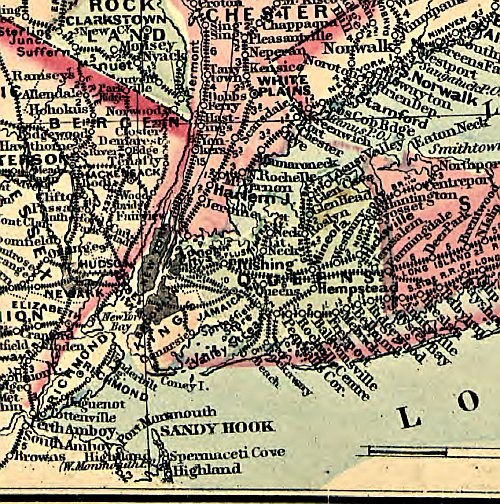 New York and part of Ontario by Asher &amp; Adams, 1871