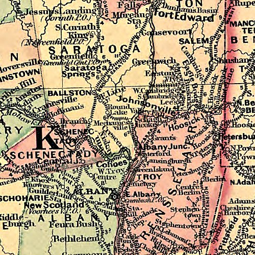 New York and part of Ontario by Asher &amp; Adams, 1871
