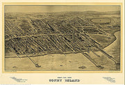 Bird's eye view Coney Island by John G. Mark, 1906