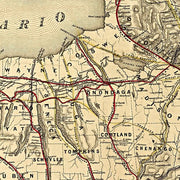 Map of the rail-roads of the state of New York, 1857