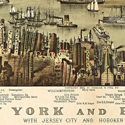 New York and Brooklyn by Parsons & Atwater, pub. by Currier & Ives, 1892