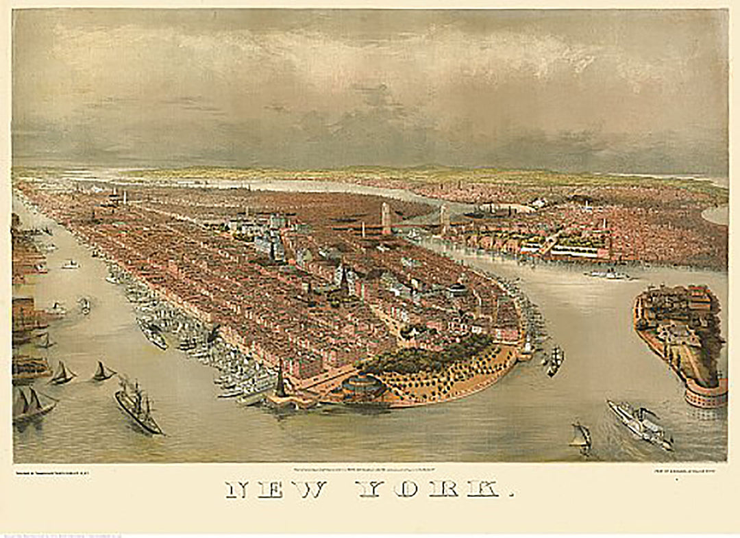 New York by G. Schlegel, pub. by Tamsen &amp; Dethlefs, 1874