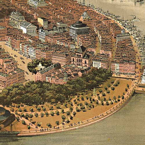 New York by G. Schlegel, pub. by Tamsen &amp; Dethlefs, 1874