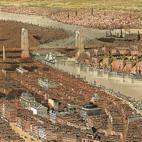 New York by G. Schlegel, pub. by Tamsen &amp; Dethlefs, 1874