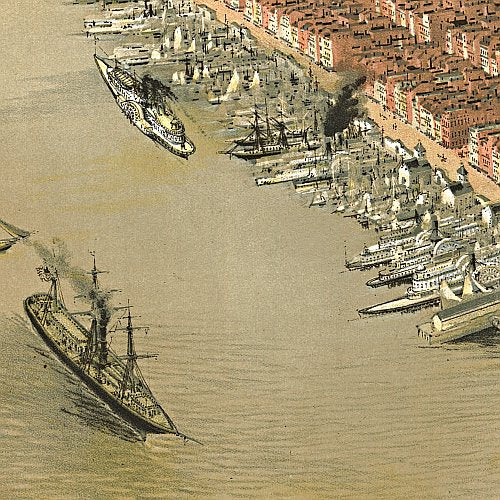 New York by G. Schlegel, pub. by Tamsen &amp; Dethlefs, 1874