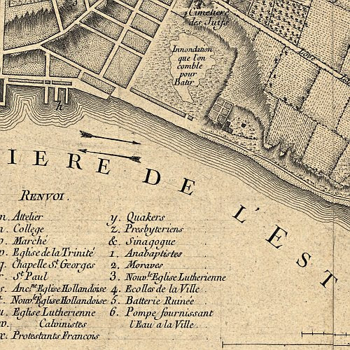 Plan de New-York et des environs, levé par Montrésor, ingénieur en 1775