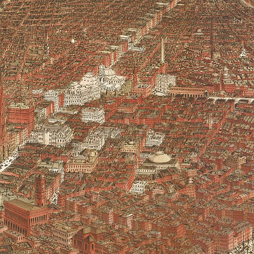 The City of New York by Currier &amp; Ives, 1884