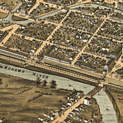 Utica, New York by H. Brosius, 1873