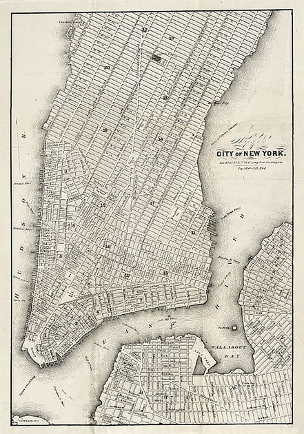 thumbnail image 2 of 1865 Viele Map Of New York City – Historic Reproduction Poster, 24x72 Inches, Matte Paper 2 of 6