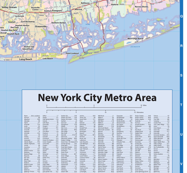 New York City Metro Area Wall Map