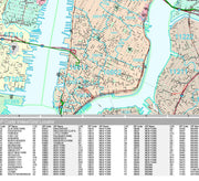 Premium Style Wall Map of New York, NY by Market Maps