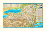 New York Wall Map by Compart Maps