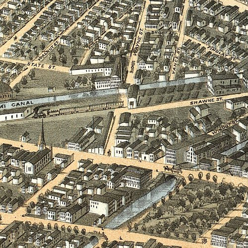 Dayton, Ohio by A. Ruger, 1870