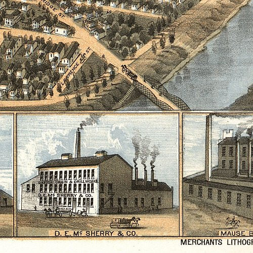 Dayton, Ohio by A. Ruger, 1870