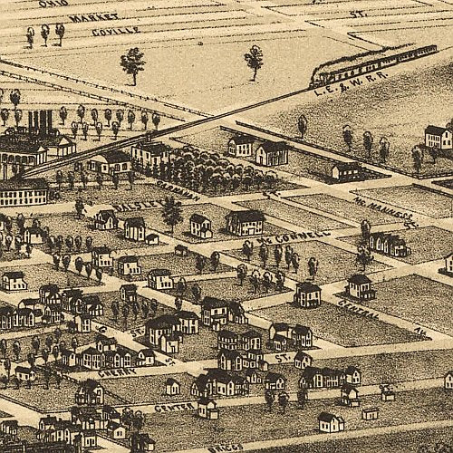 Findlay, Ohio, the Gas City by Burleigh &amp; Norris, c1889