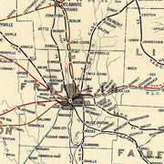 Railroad map of Ohio, 1898