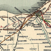 Railroad map of Ohio, 1898