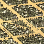 Bird's-eye-view of the city of Sandusky, Ohio by A. Ruger, 1870