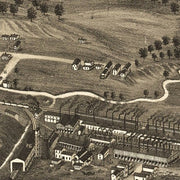 Panoramic view of the city of Youngstown, Ohio by A. Ruger, 1882