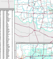 Premium Style Wall Map of Oklahoma by Market Maps