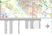 Premium Style Wall Map of Tulsa, OK by Market Maps