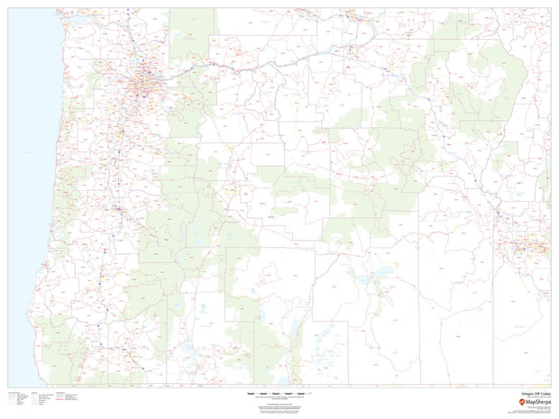 Oregon Zip Code Map