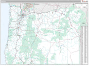 Premium Style Wall Map of Oregon by Market Maps