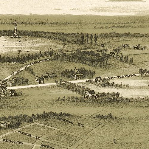 Gettysburg, Pennsylvania by T. M. Fowler and A. E. Downs, 1888