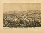 Bethlehem and South Bethlehem, PA by G.A. Rudd, 1877